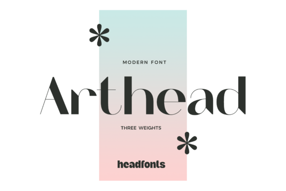 Arthead: A Bold Sans Serif Typeface for Modern Editorial Design