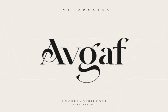Avgaf: The Serif Font That Elevates Digital Branding