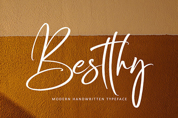 Besthy: A Flowing Script Typeface for Editorial Design