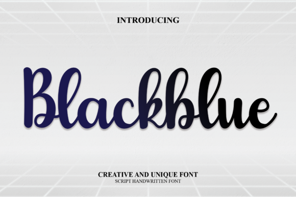 Blackblue: A Bold Script for Modern Brand Identity