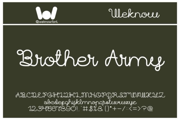 Brother Army Font Review: A Campaign Designer's Take