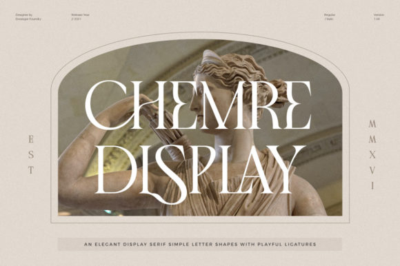 Chemre: A Timeless Serif Font for Editorial Elegance
