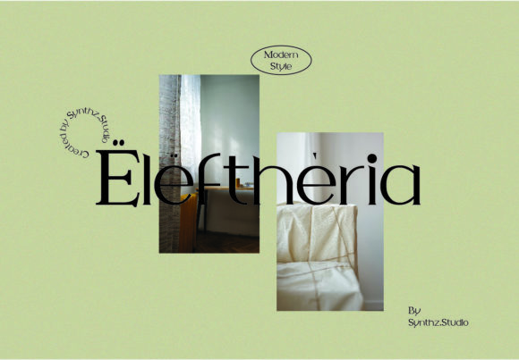 Eleftheria: A Refined Serif Typeface for Editorial Design