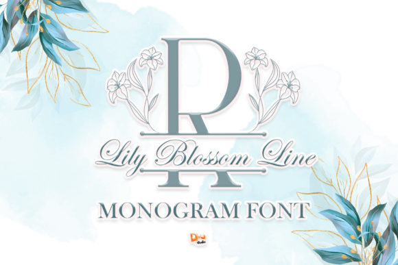 Elevate Web Design with the Lily Blossom Line Typeface