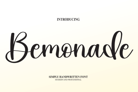 Elevate Your Brand with the Bemonade Typeface