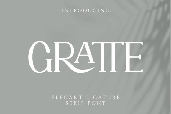 Gratte: An Elegant Serif Font for Editorial Design