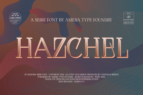 Hazchel: A Bold Serif Typeface for Modern Web Design