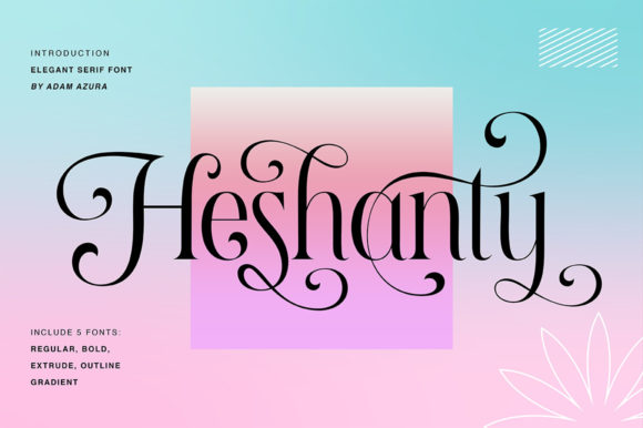 Heshanty: The Premium Serif Font for Scroll-Stopping Designs