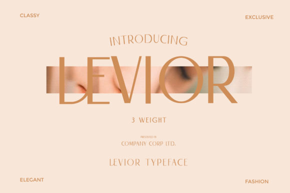 Levior: A Clean Sans Serif Typeface for Modern Branding