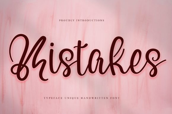 Mistakes Font: A Polished Handwritten Typeface for Small Brands