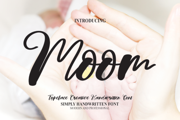 Moom: A Delicate Handwritten Font for Editorial Design