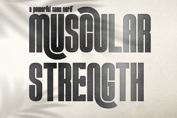 Muscular Strength: The Bold Sans Serif Font for Makers