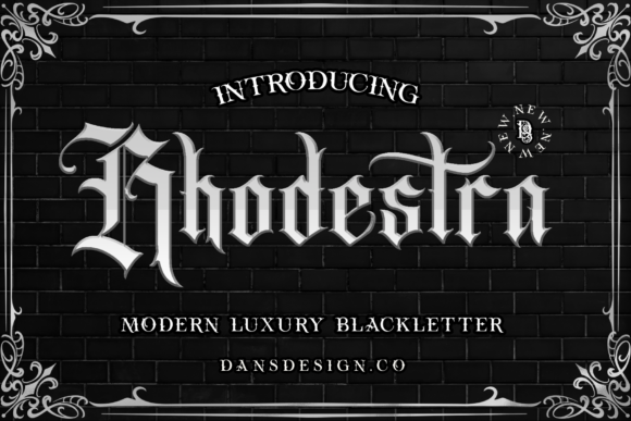 Rhodestra: A Bold Blackletter Typeface for Modern Web Design