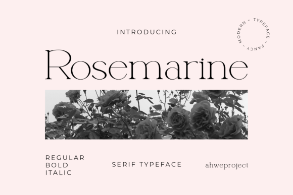 Rosemarine: The Elegant Serif Font for Handmade Brands