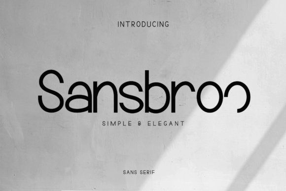 Sansbroo: A Modern Sans Serif Font for Web Design