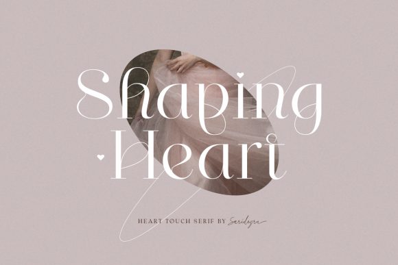 Shaping Heart: A Delicate Serif Font for Elegant Web Design