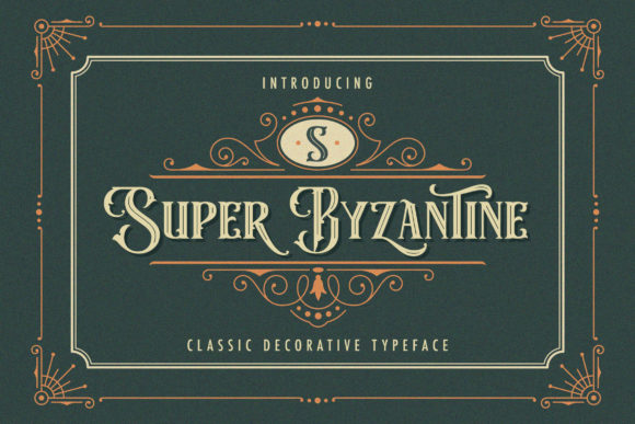 Super Byzantine: A Bold Blackletter Font for Makers