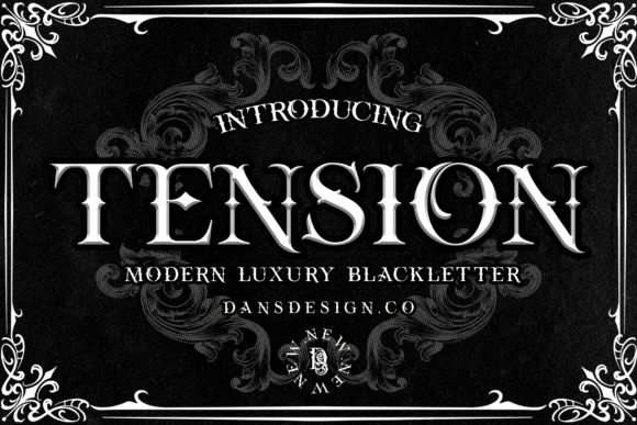 Tension Font Review: Elevating Campaigns with Bold Blackletter