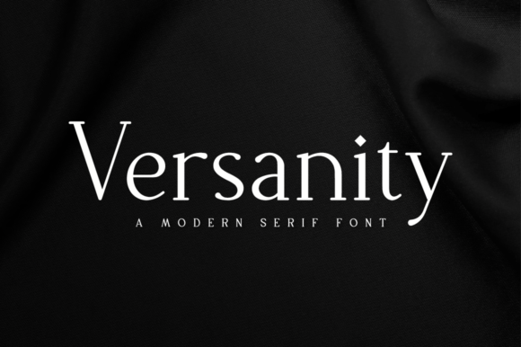 Versanity: A Refined Serif Font for Editorial Design