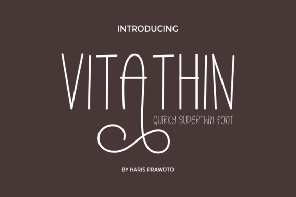 Vitathin: A Refined Sans Serif Font for Modern Editorial Design