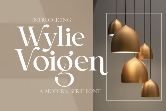 Wylie Voigen: A Refined Serif Typeface for Editorial Design